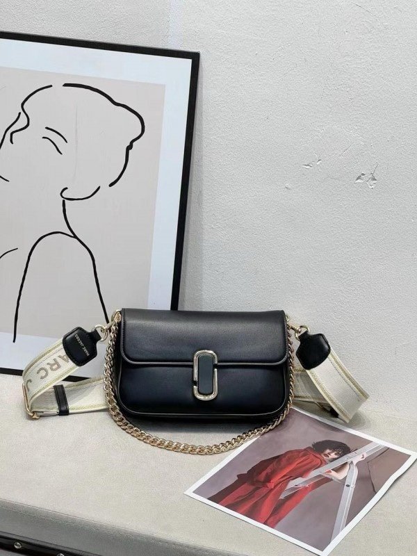 Marc Jacobs The J Marc Shoulder Bag With OG Box & Dust Bag (Black - 115)(BSB)